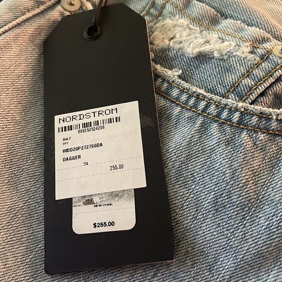 NWT RAG AND BONE 90s Style Crop Jeans Dagger - size 34 - Picture 7 of 9